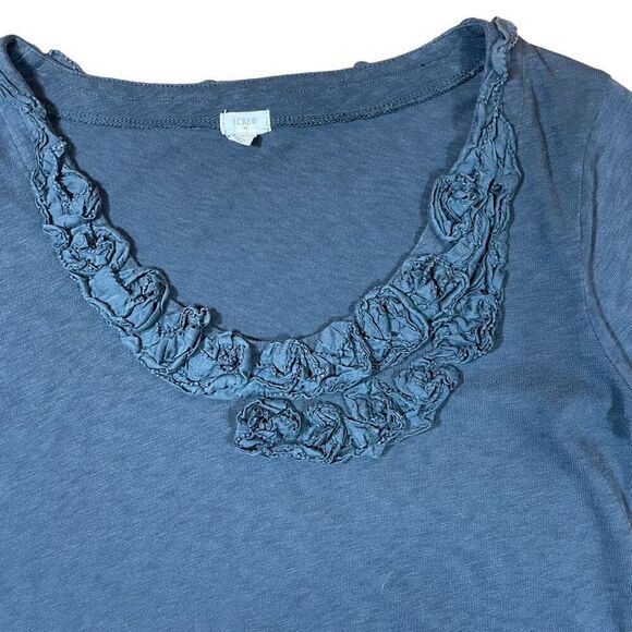 J. Crew Charcoal Perfect Tee Sz M - Picture 6 of 12
